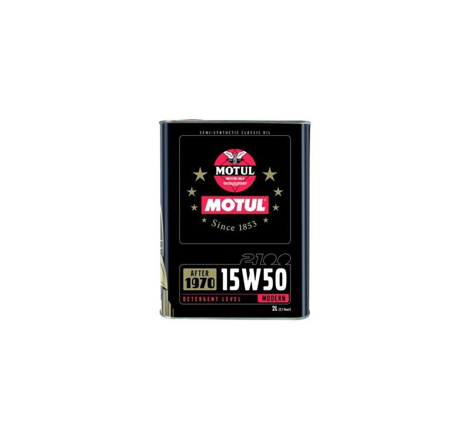 Engine Oil (15W-50) (2 Liter) (Classic 2100) - Motul 104512